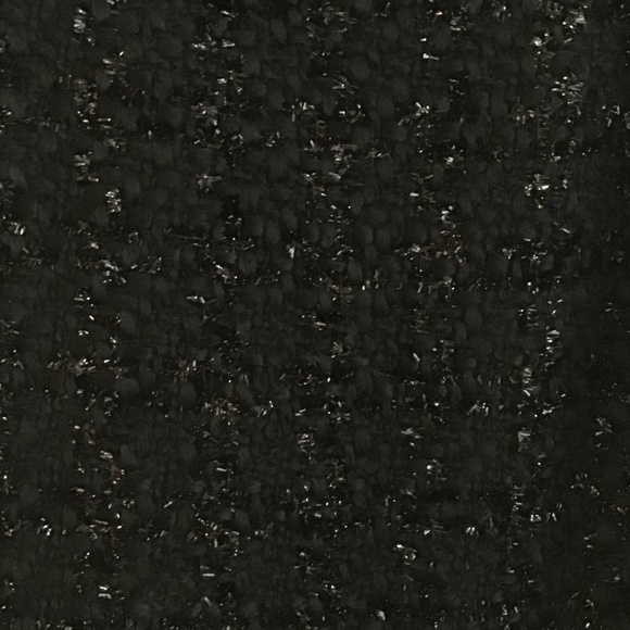 Black tweed textured skirt with black metallic thread size S - Picture 2 of 3